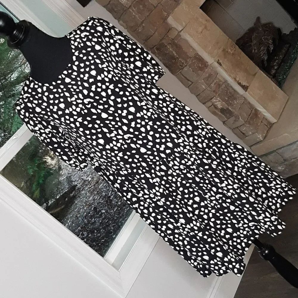 Wonder nation black and white dress